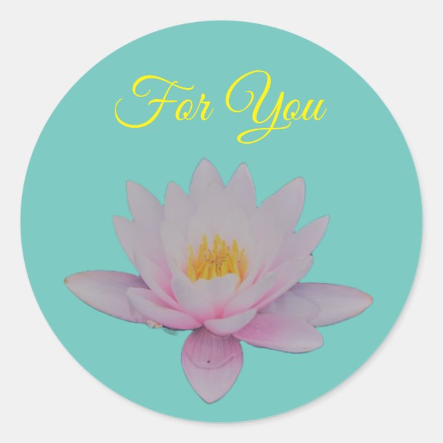 Sticker Rond Lotus (Devant)