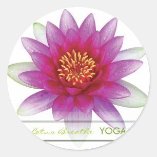 Sticker Rond Lotus Breathe