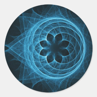 Sticker Rond lotus de la sphère en spirale croisée