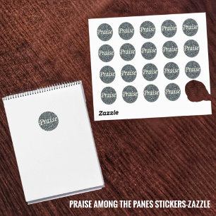 Sticker Rond Louange Parmi Les Panes