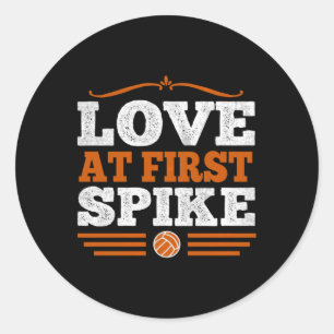 Sticker Rond Love Basketball Cadeau Hommes Femmes Enfants