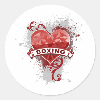 Sticker Rond Love Boxing
