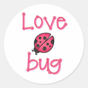 Sticker Rond LOVE BUG par SHARON SHARPE