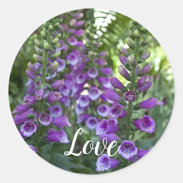 Sticker rond Love Classic (Devant)