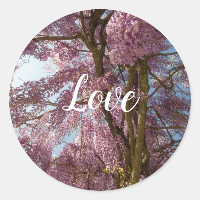 Sticker rond Love Classic (Devant)