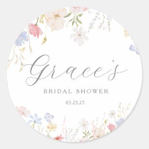 Sticker Rond Love Is In Bloom Fête des mariées préférez les bal