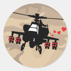 Sticker Rond Love Machine Attack Chopper
