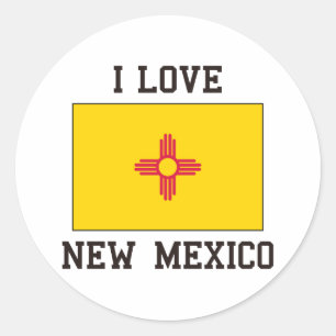 Sticker Rond Love Nouveau-Mexique