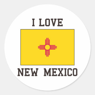 Sticker Rond Love Nouveau-Mexique