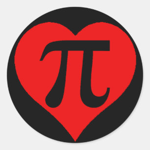 Sticker Rond Love Pi