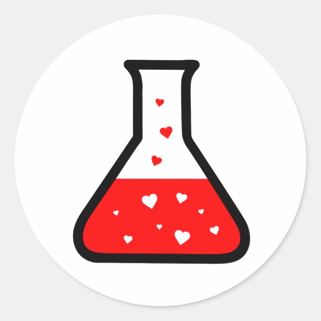 Sticker Rond Love Potion (Science) (Devant)