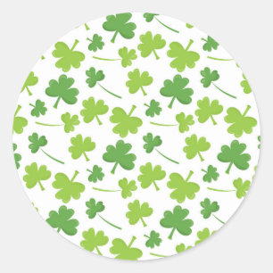 Sticker Rond Lovely Clovers St. Patrick's Theme