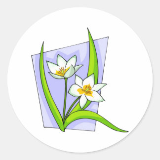 Sticker Rond Lovely Lillies