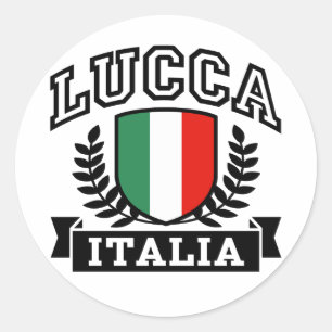 Sticker Rond Lucca Italia