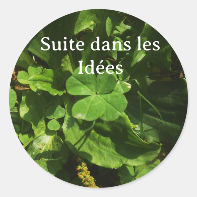 Sticker Rond Lucky Charm - Porte-bonheur  (Devant)