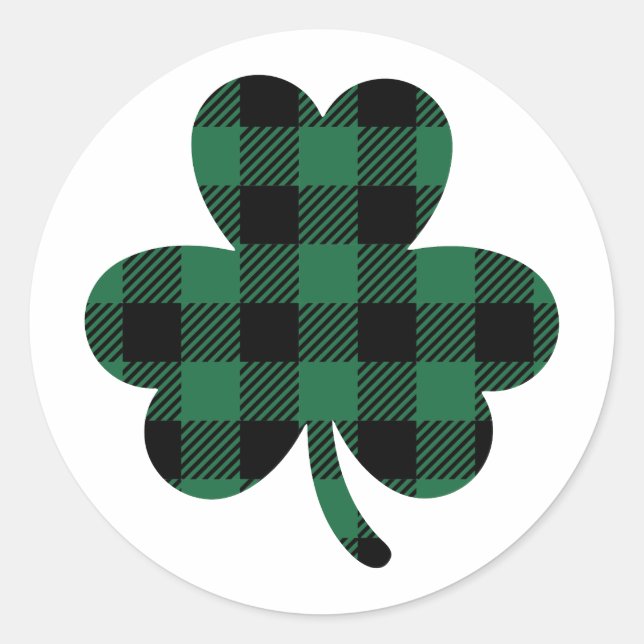 Sticker Rond Lucky - Embrassez la chance des Irlandais (Devant)