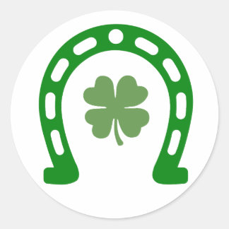 Sticker Rond Lucky - Embrassez la chance des Irlandais