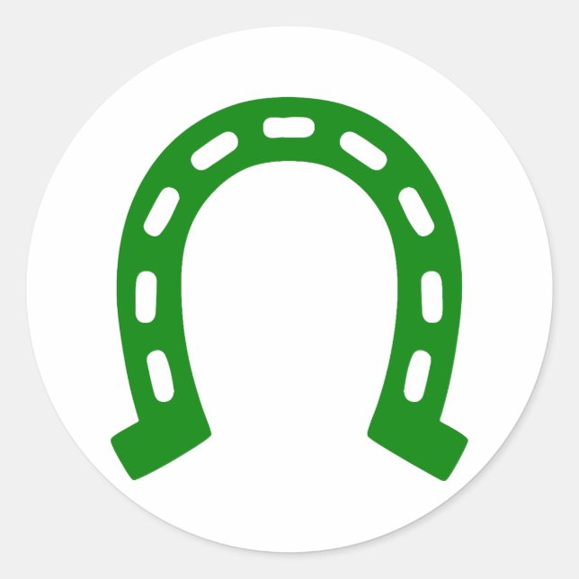 Sticker Rond Lucky - Embrassez la chance des Irlandais (Devant)