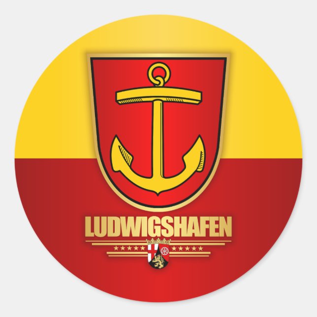 Sticker Rond Ludwigshafen (Devant)
