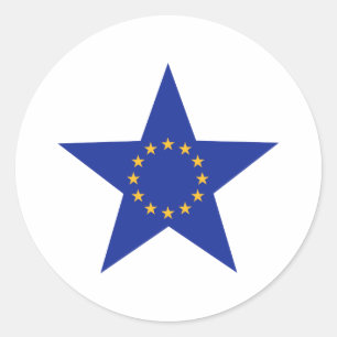 Sticker Rond L'UE de l'Europe tiennent le premier rôle le