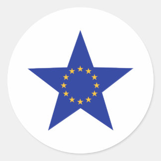 Sticker Rond L'UE de l'Europe tiennent le premier rôle le