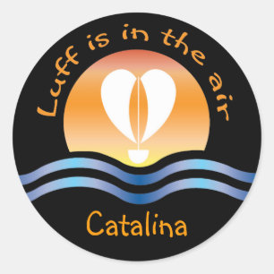 Sticker Rond Luffers Sunset_Luff est dans l'air Catalina