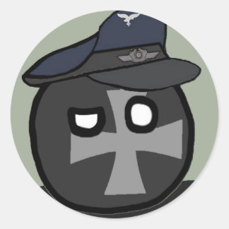 Sticker Rond LuftwaffeBall - ballon de polandball