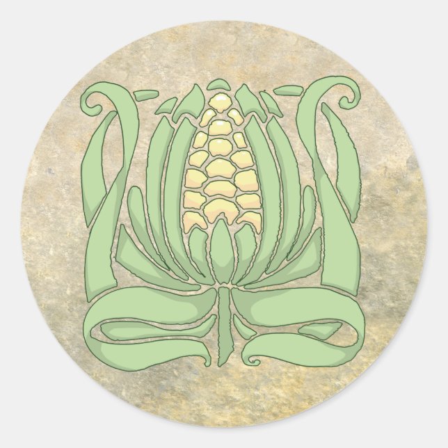 Sticker Rond Lughnasadh Sweet Corn (Devant)