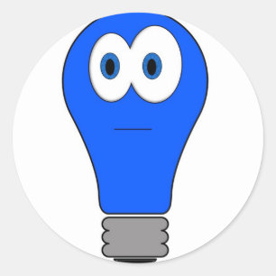 Sticker Rond Lumière bleue