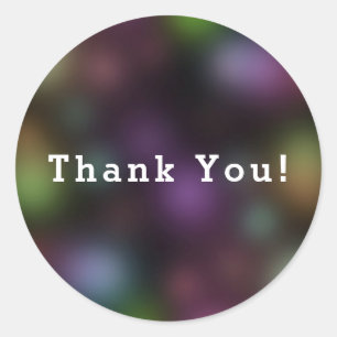 Sticker Rond Lumière dans les lumières de néon foncé Amusant fê