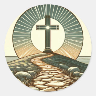 Sticker Rond Lumière du monde