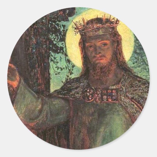 Sticker Rond Lumière Holman Hunt du monde (Devant)