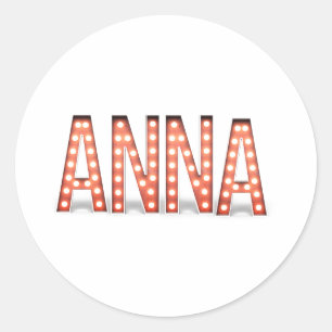 Sticker Rond Lumières Anna Marquee