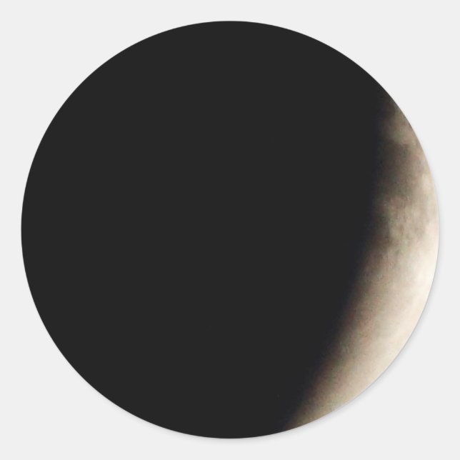 Sticker Rond Lunar Eclipse (10) 12:55 Avril 15, 2014 Fête (Devant)