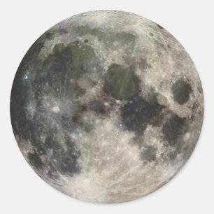 Sticker Rond Lune