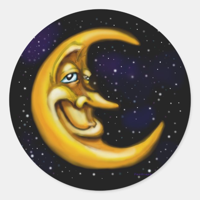 Sticker Rond Lune (Devant)