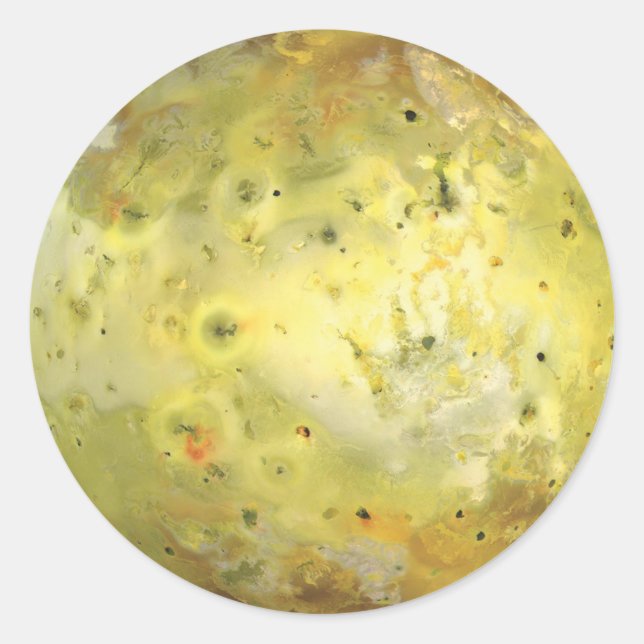 Sticker Rond Lune volcanique de Jupiter (Devant)
