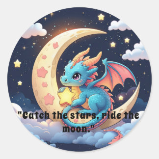 Sticker Rond Lune Whimsical & Star Creator