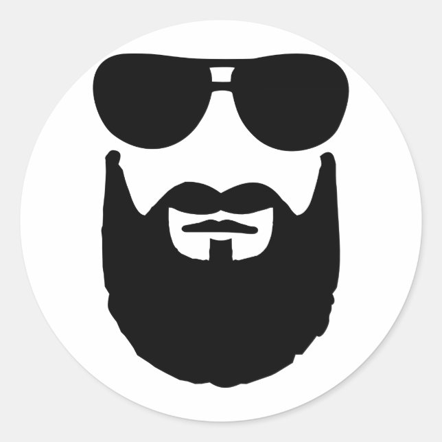 Sticker Rond Lunettes de soleil complètes (Devant)