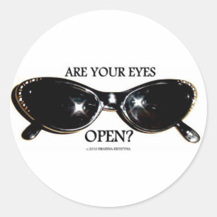 STICKER ROND LUNETTES DE SOLEIL RHINESTONE