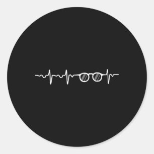 Sticker Rond Lunettes D'Yeux Pour Un Étudiant En Optométrie