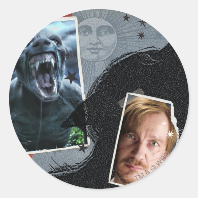 Sticker Rond Lupin - Lycanthrope (Devant)