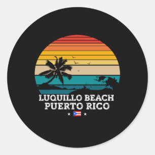 STICKER ROND LUQUILLO BEACH PORTO RICO