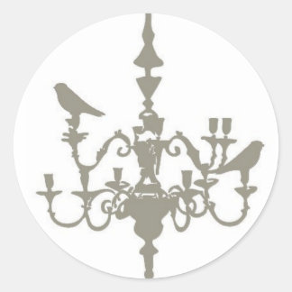 Sticker Rond Lustre Lovebird