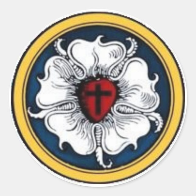 Sticker Rond Luther Rose (Devant)