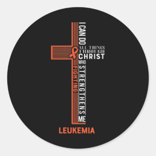 Sticker Rond Lutte contre la leucémie Ruban 7