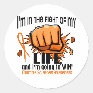 Sticker Rond Lutte contre la sclérose en plaques de ma vie 2