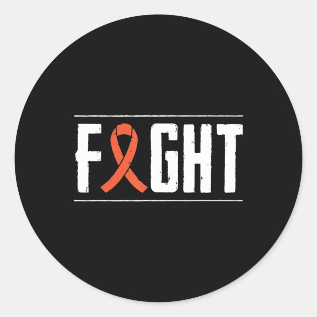 Sticker Rond Lutte contre le cancer de la leucémie Ruban 9 (Devant)