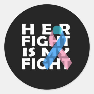 Sticker Rond Lutte contre le cancer Ruban 8