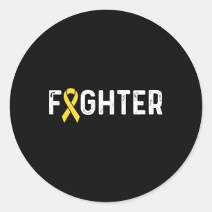 Sticker Rond Lutte contre le Ruban de sensibilisation au cancer